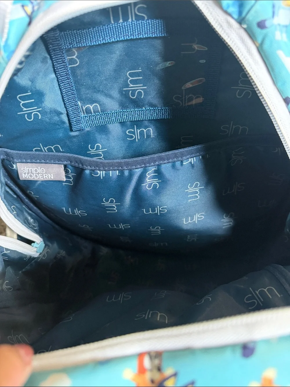 Blue Kids Backpack with Bluey Print - Simple Modern